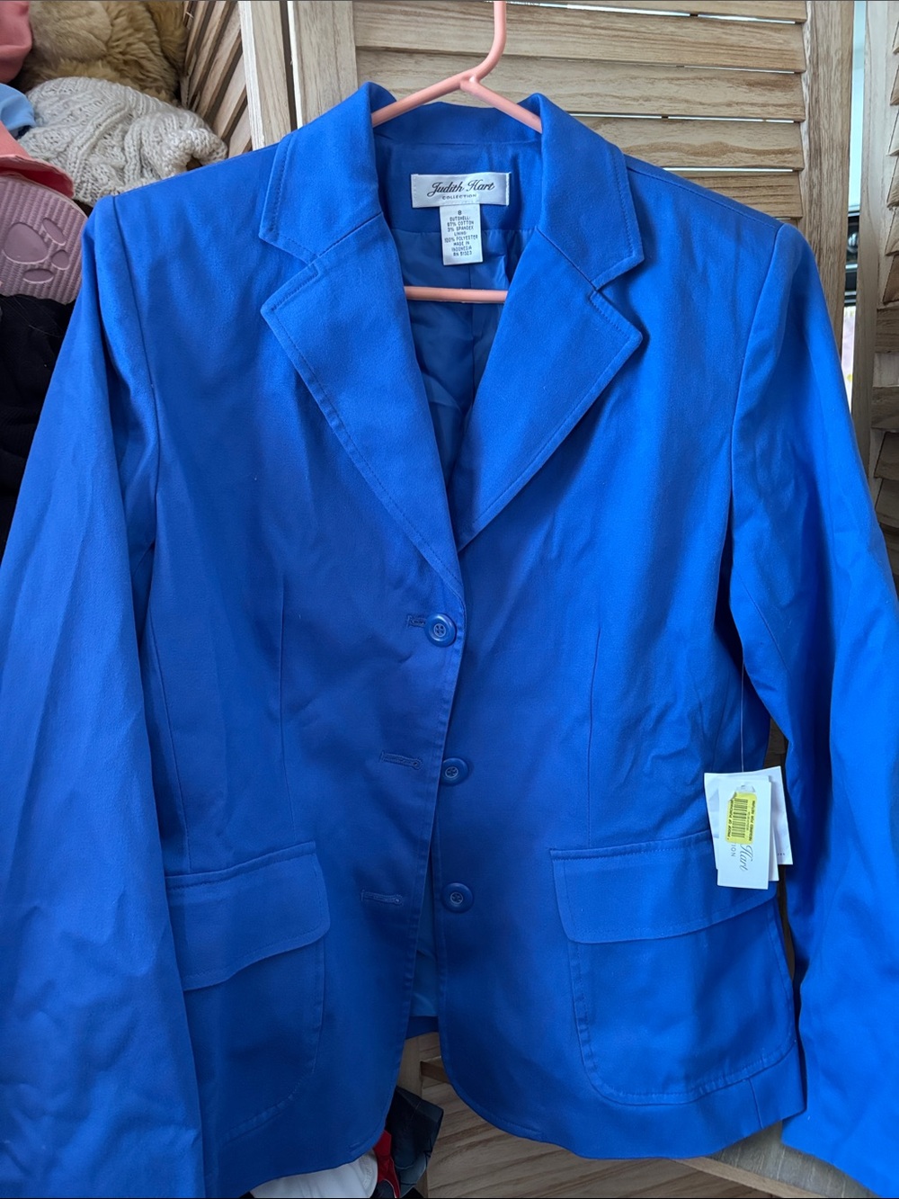 Judith Hart Royal Blue Women's Blazer Jacket 8 NWT